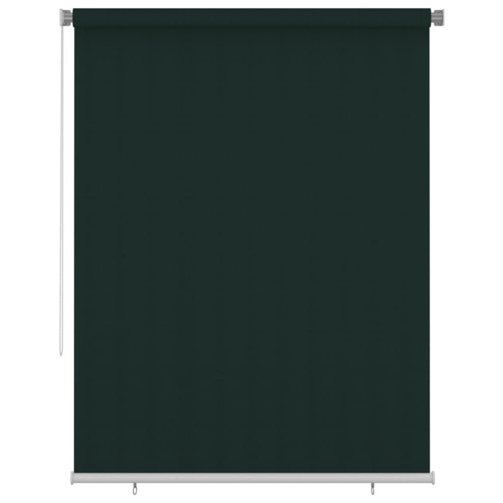 Berkfield Outdoor Roller Blind 180x230 cm Dark Green HDPE