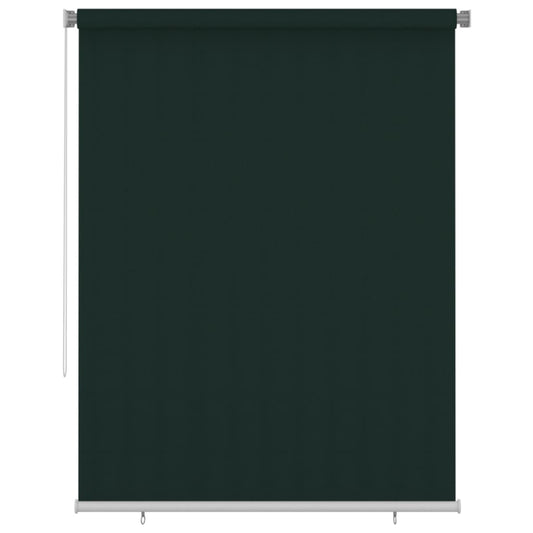Berkfield Outdoor Roller Blind 180x230 cm Dark Green HDPE