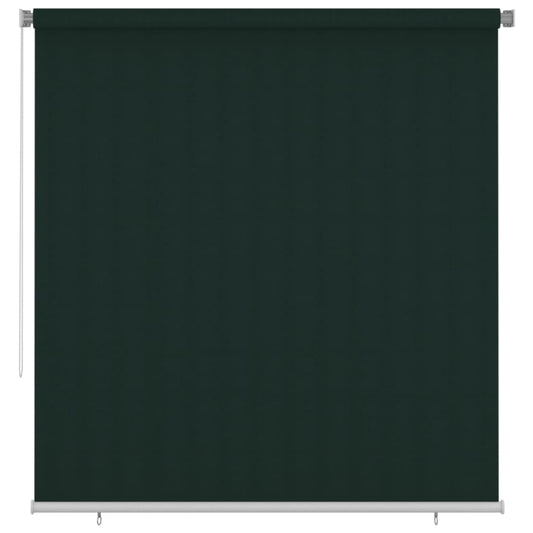 Berkfield Outdoor Roller Blind 220x230 cm Dark Green HDPE