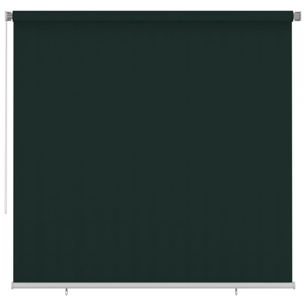 Berkfield Outdoor Roller Blind 240x230 cm Dark Green HDPE