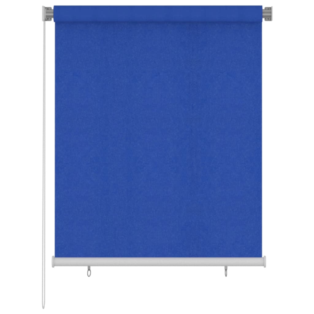 Berkfield Outdoor Roller Blind 120x140 cm Blue HDPE