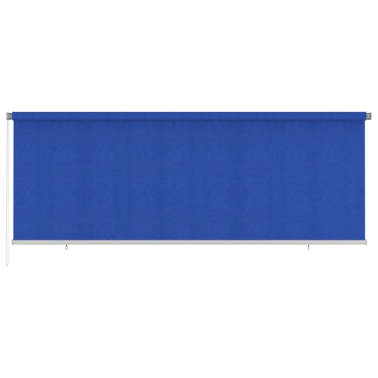 Berkfield Outdoor Roller Blind 400x140 cm Blue HDPE