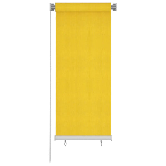Berkfield Outdoor Roller Blind 60x140 cm Yellow HDPE