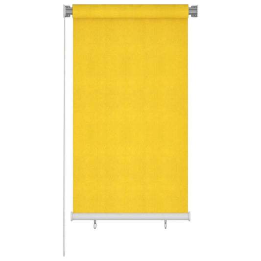 Berkfield Outdoor Roller Blind 80x140 cm Yellow HDPE