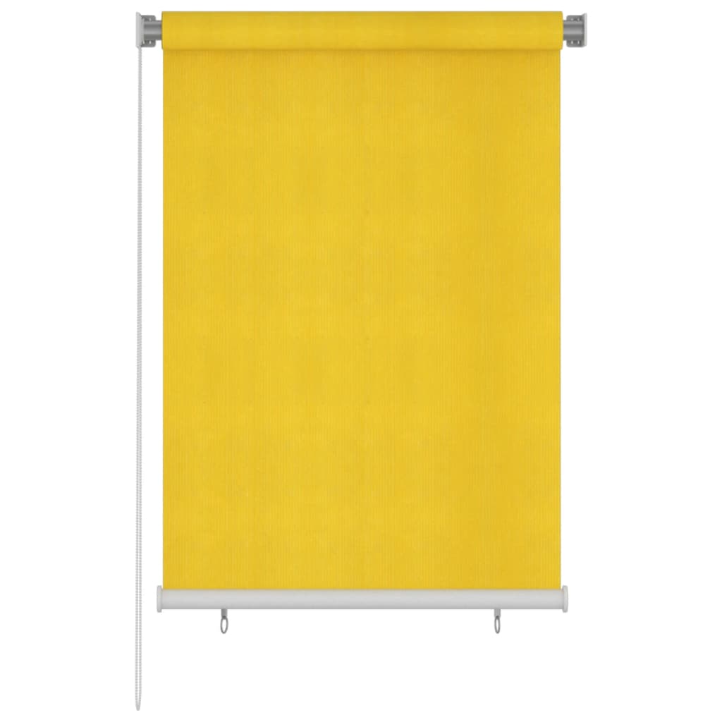 Berkfield Outdoor Roller Blind 100x140 cm Yellow HDPE