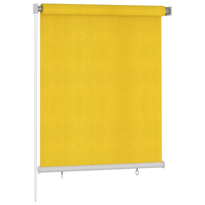 Berkfield Outdoor Roller Blind 120x140 cm Yellow HDPE
