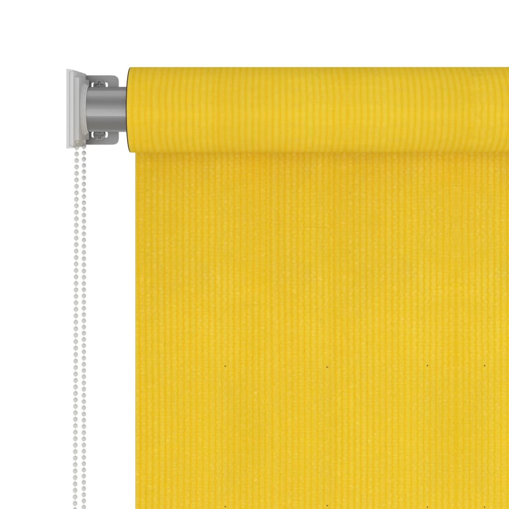 Berkfield Outdoor Roller Blind 120x140 cm Yellow HDPE