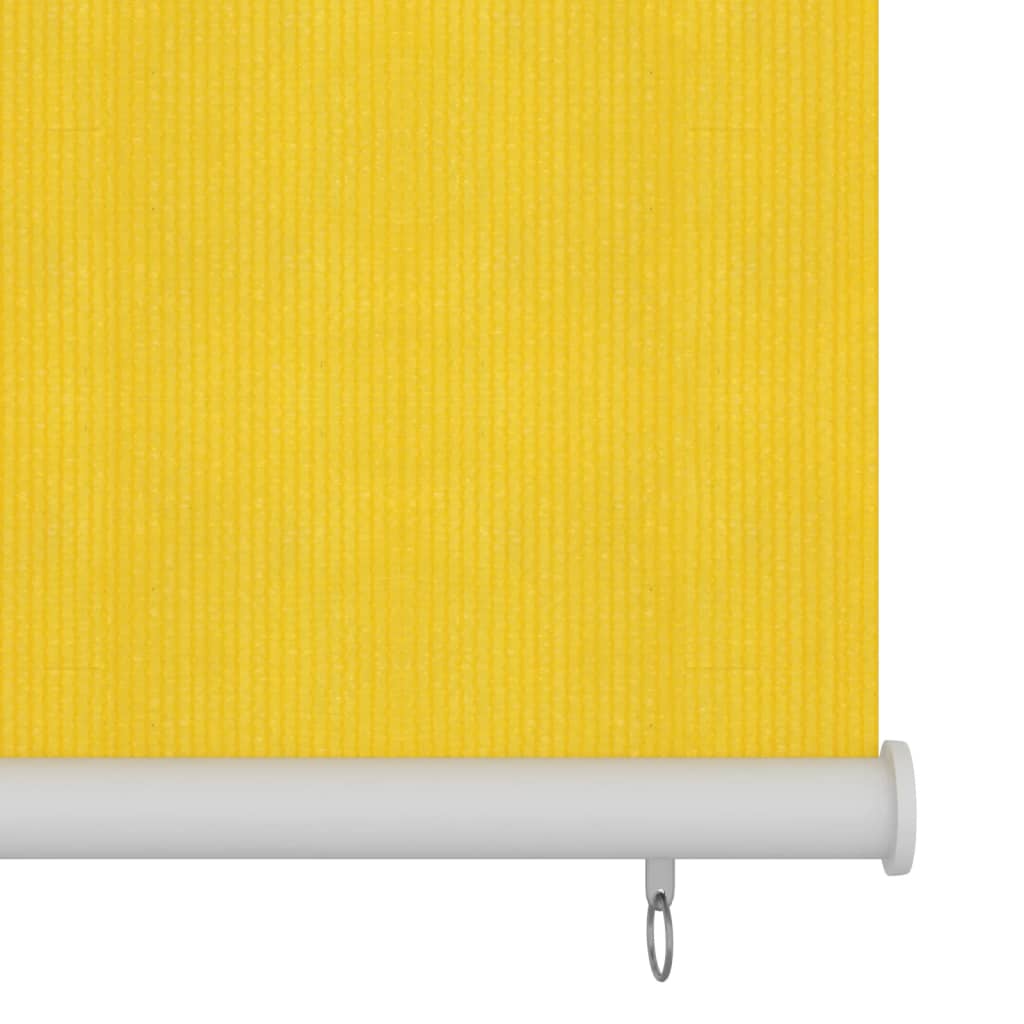 Berkfield Outdoor Roller Blind 120x140 cm Yellow HDPE