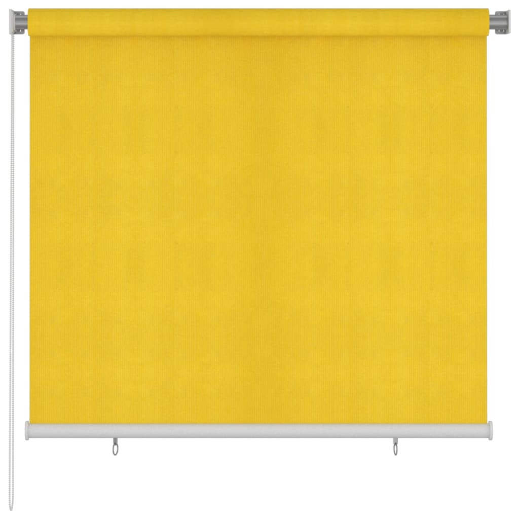 Berkfield Outdoor Roller Blind 160x140 cm Yellow HDPE