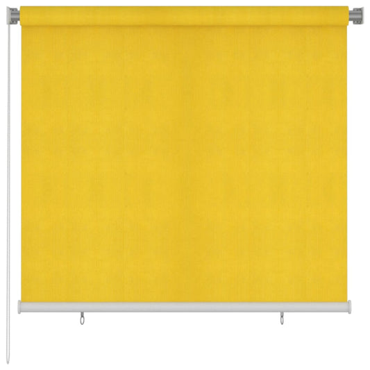 Berkfield Outdoor Roller Blind 160x140 cm Yellow HDPE