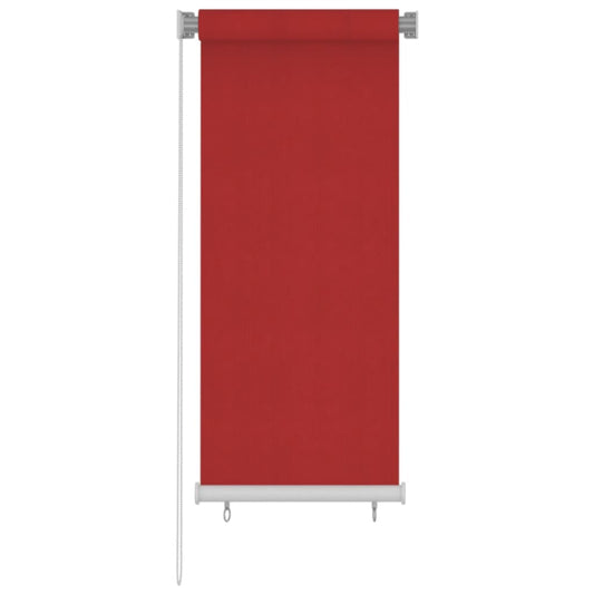 Berkfield Outdoor Roller Blind 60x140 cm Red HDPE