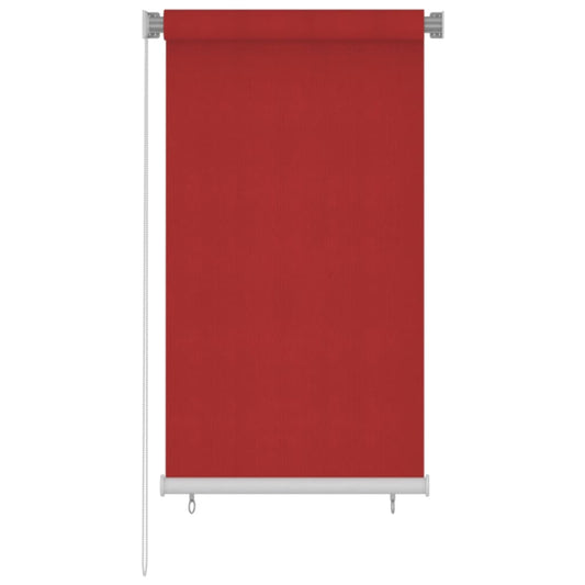 Berkfield Outdoor Roller Blind 80x140 cm Red HDPE