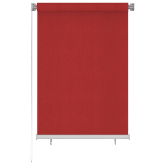 Berkfield Outdoor Roller Blind 100x140 cm Red HDPE
