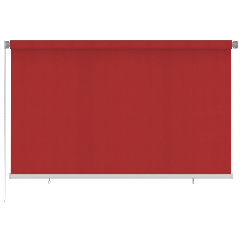 Berkfield Outdoor Roller Blind 240 x 140 cm Red HDPE