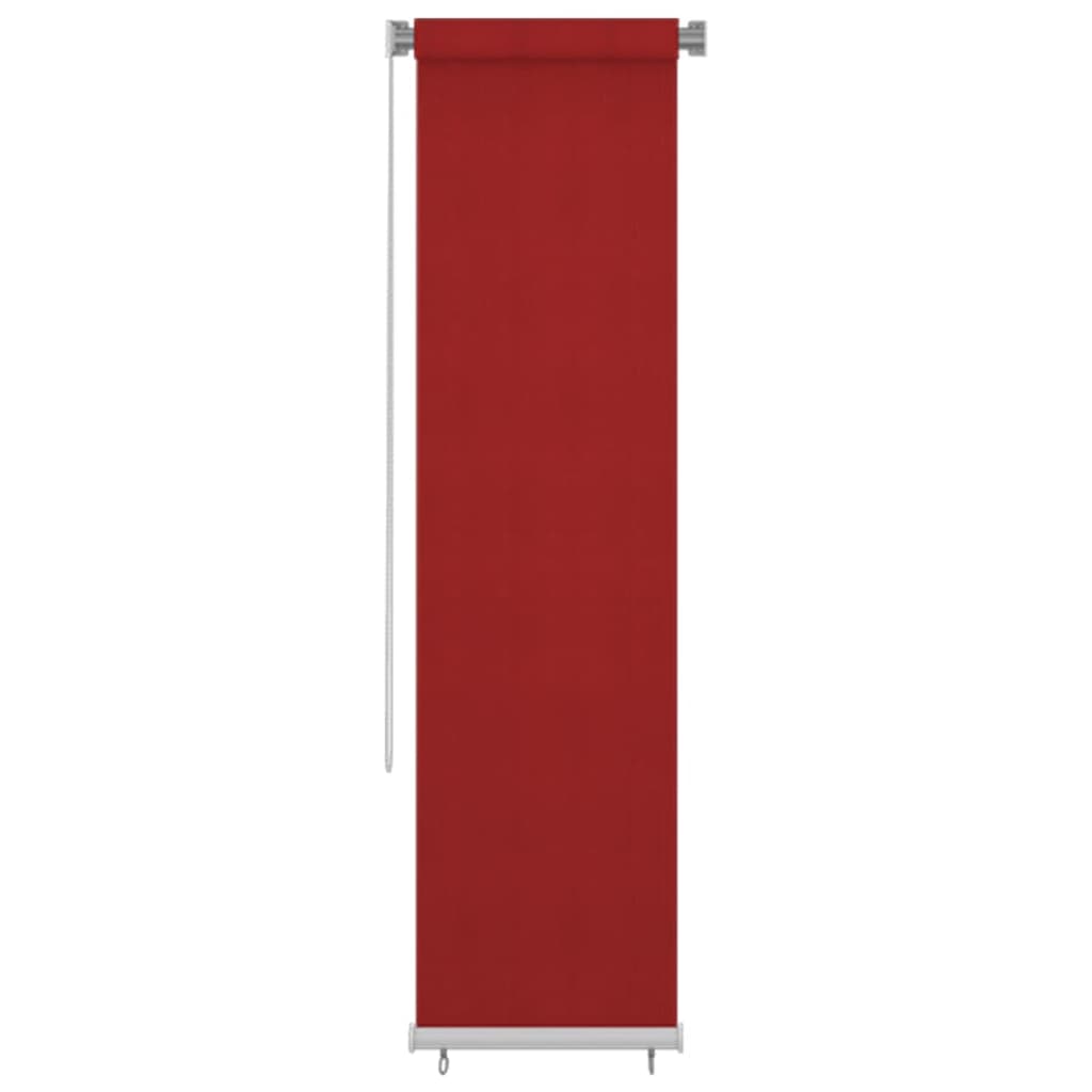Berkfield Outdoor Roller Blind 60x230 cm Red HDPE