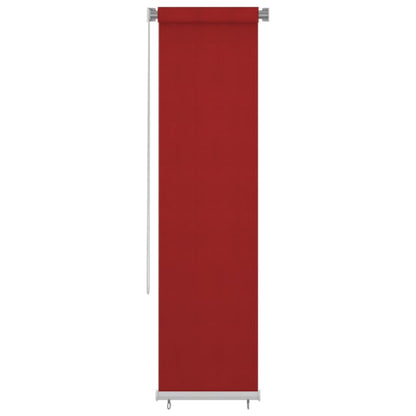 Berkfield Outdoor Roller Blind 60x230 cm Red HDPE