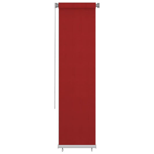 Berkfield Outdoor Roller Blind 60x230 cm Red HDPE