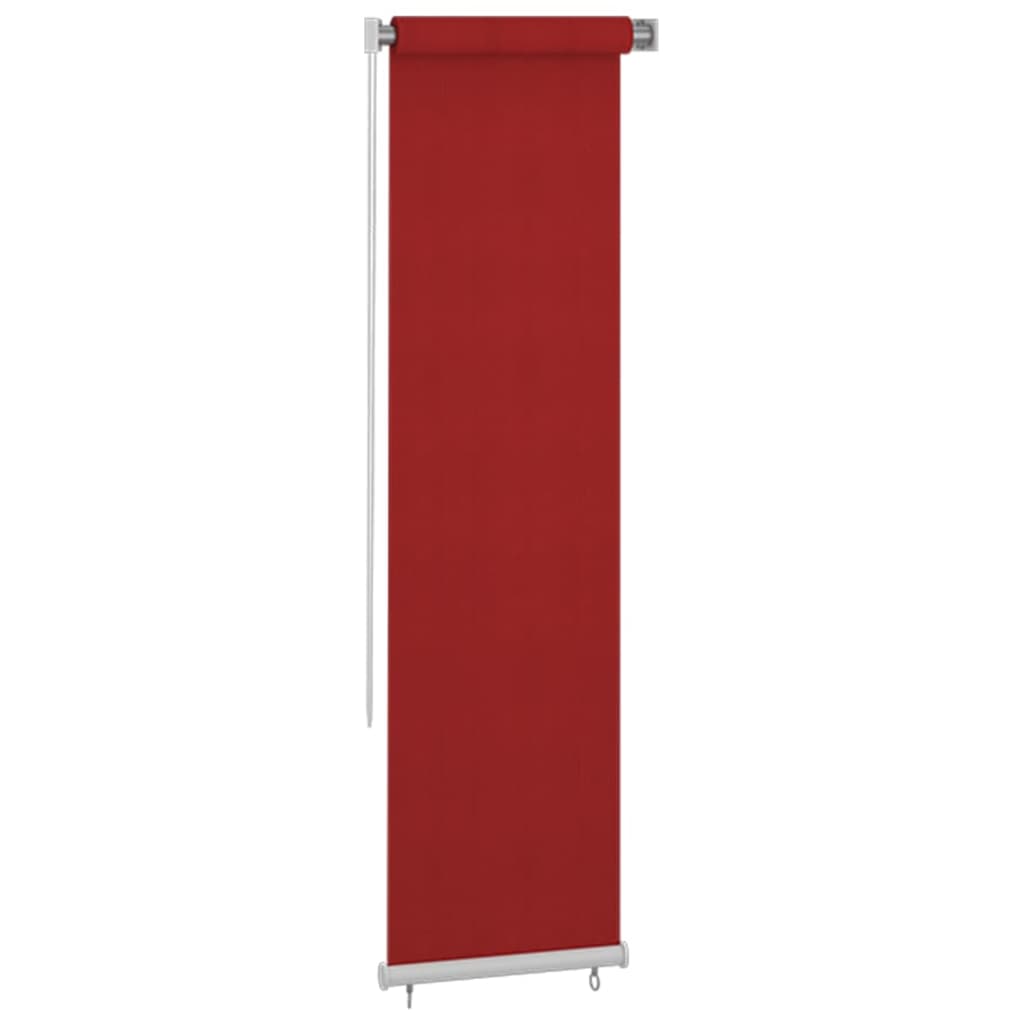 Berkfield Outdoor Roller Blind 60x230 cm Red HDPE