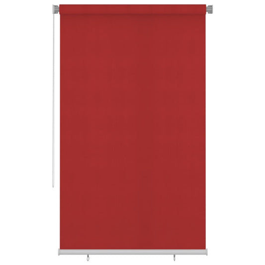 Berkfield Outdoor Roller Blind 140x230 cm Red HDPE