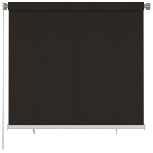 Berkfield Outdoor Roller Blind 160x140 cm Brown HDPE