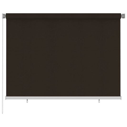 Berkfield Outdoor Roller Blind 200x140 cm Brown HDPE