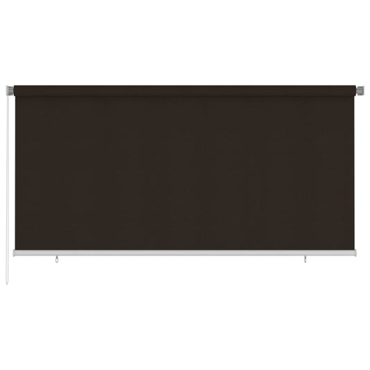 Berkfield Outdoor Roller Blind 300x140 cm Brown HDPE