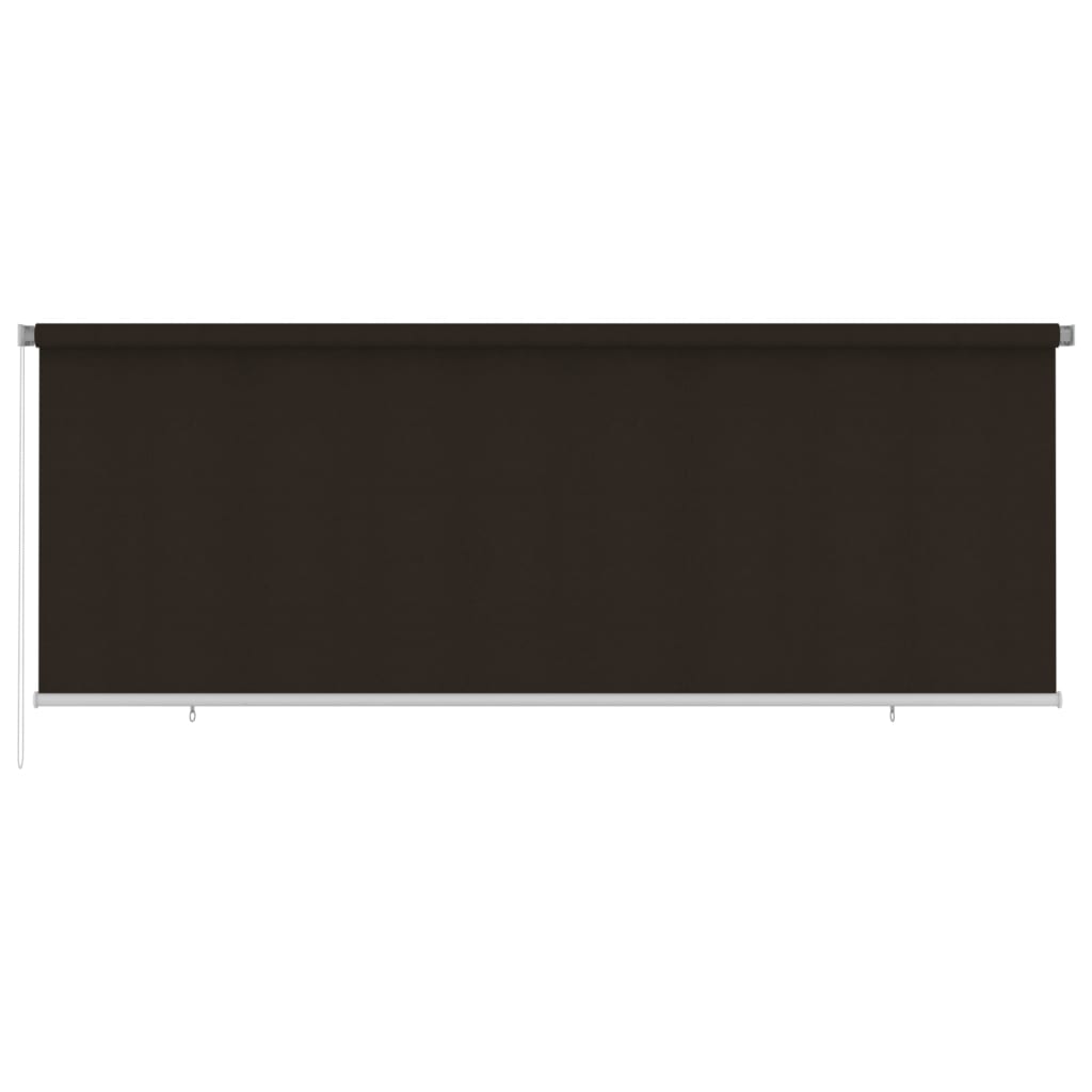 Berkfield Outdoor Roller Blind 400x140 cm Brown HDPE