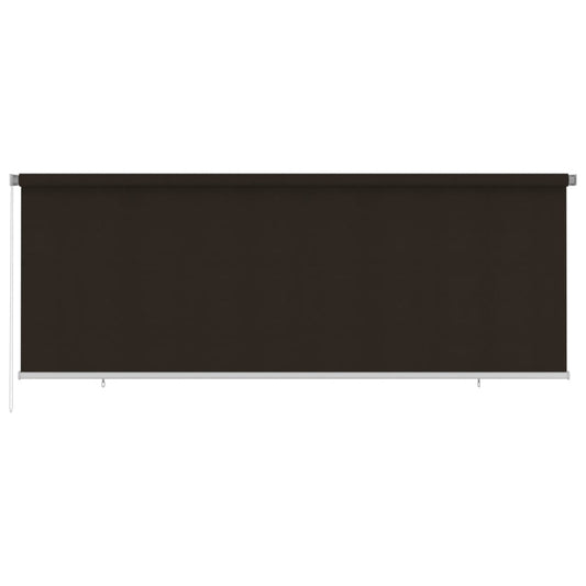 Berkfield Outdoor Roller Blind 400x140 cm Brown HDPE
