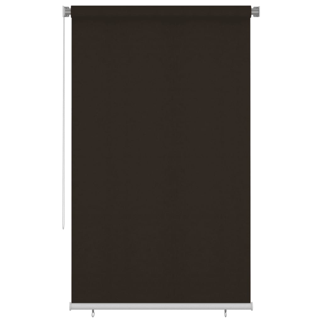 Berkfield Outdoor Roller Blind 140x230 cm Brown HDPE