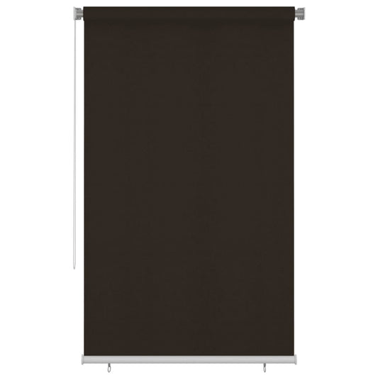Berkfield Outdoor Roller Blind 140x230 cm Brown HDPE