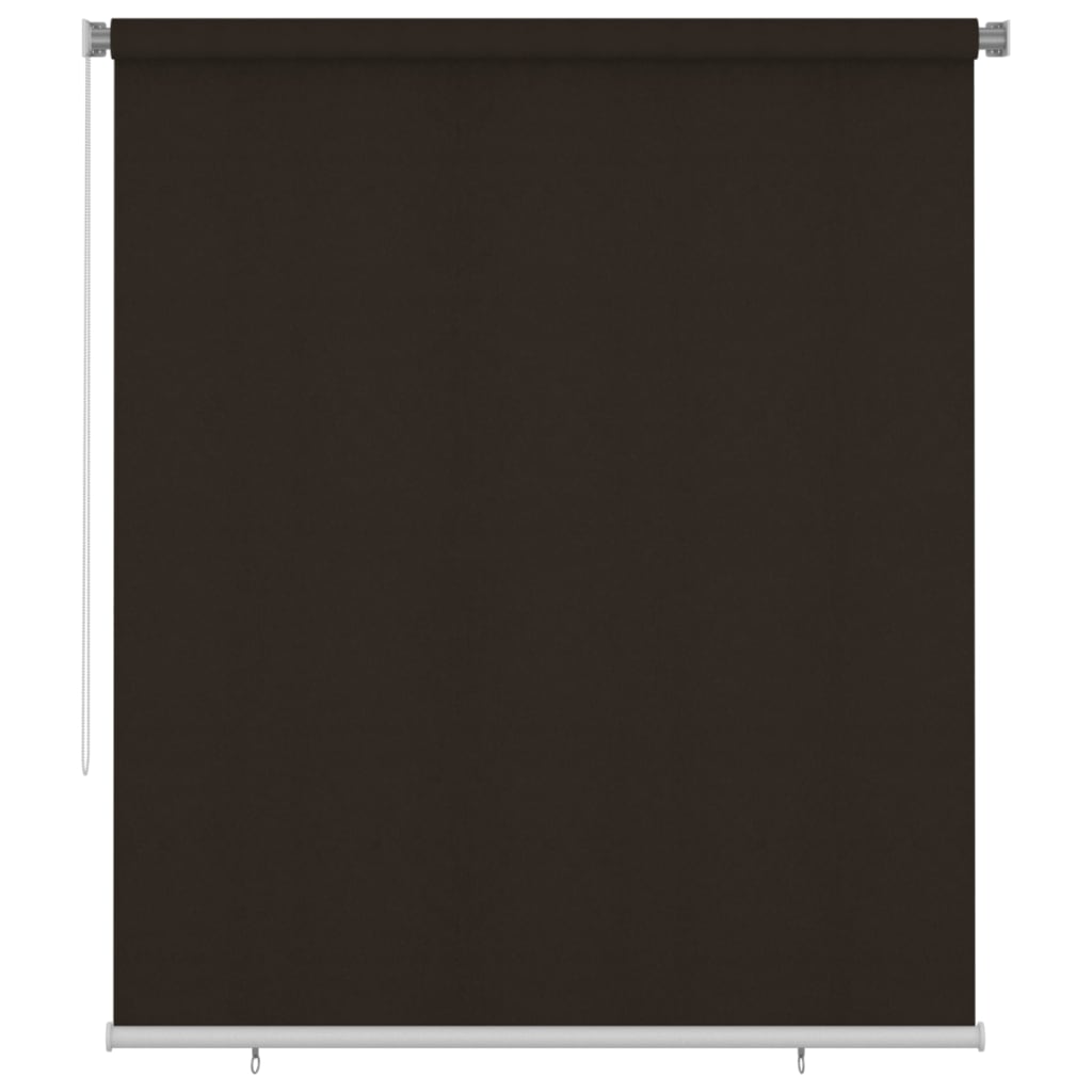 Berkfield Outdoor Roller Blind 200x230 cm Brown HDPE