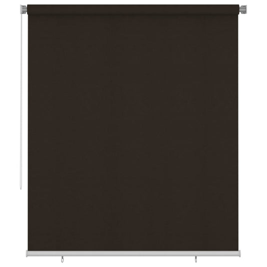 Berkfield Outdoor Roller Blind 200x230 cm Brown HDPE