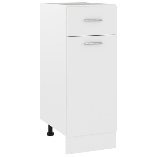 Berkfield Drawer Bottom Cabinet White 30x46x81.5 cm Engineered Wood