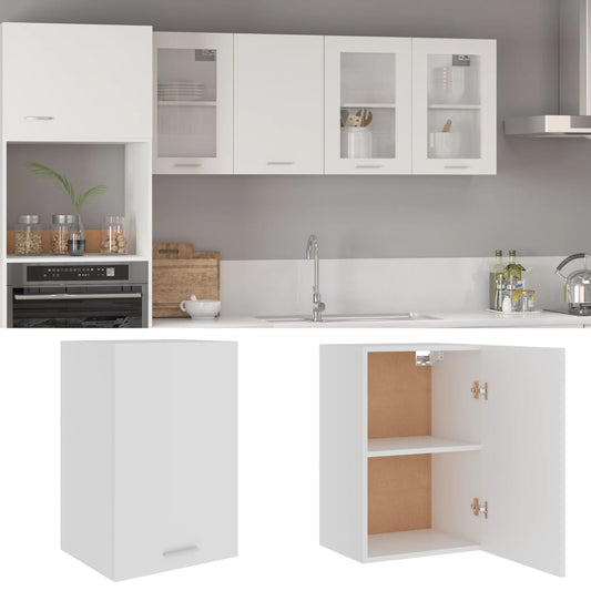 Berkfield Hanging Cabinet White 39.5x31x60 cm Engineered Wood