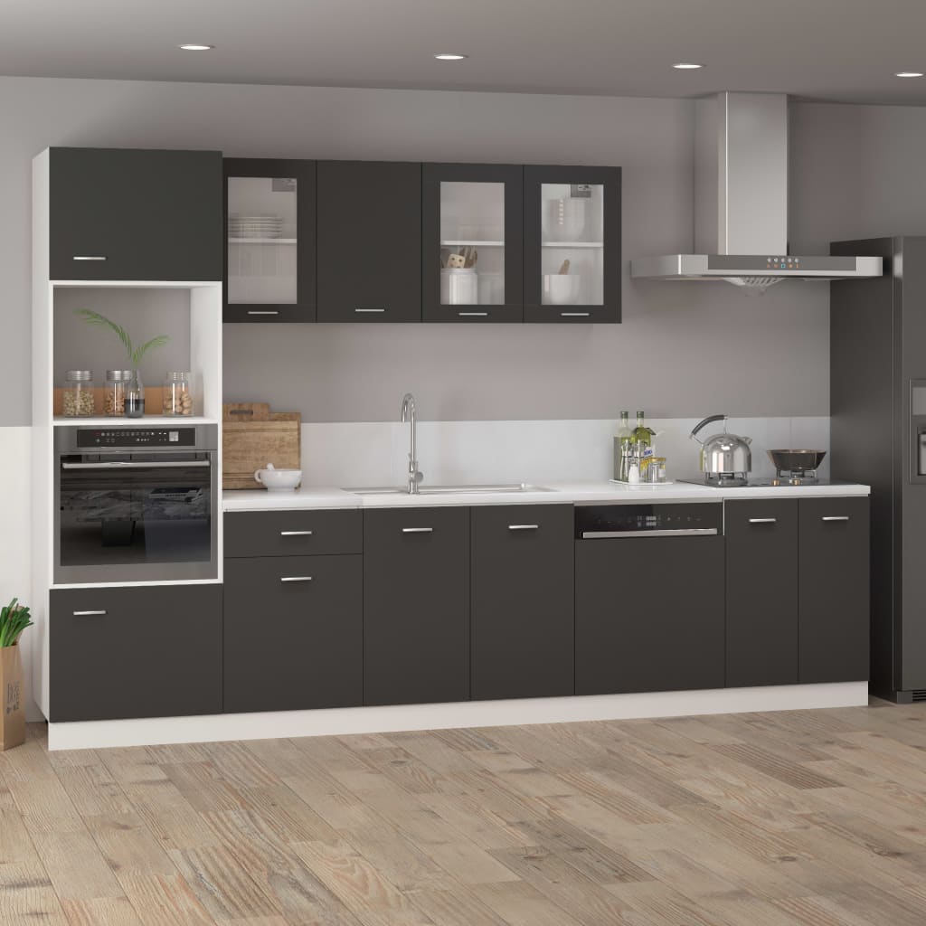 Berkfield Hanging Cabinet Grey 39.5x31x60 cm Engineered Wood