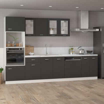 Berkfield Hanging Cabinet Grey 39.5x31x60 cm Engineered Wood