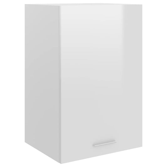 Berkfield Hanging Cabinet High Gloss White 39.5x31x60 cm Engineered Wood