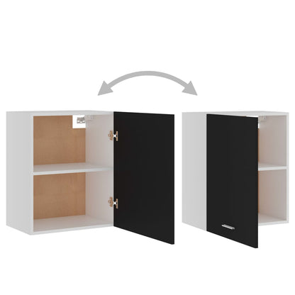 Berkfield Hanging Cabinet Black 50x31x60 cm Engineered Wood