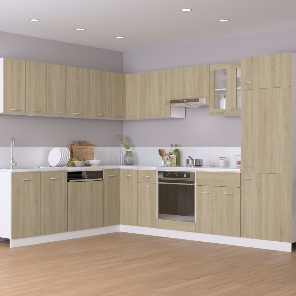 Berkfield Hanging Cabinet Sonoma Oak 50x31x60 cm Engineered Wood