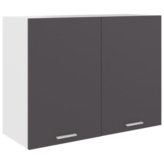 Berkfield Hanging Cabinet Grey 80x31x60 cm Engineered Wood