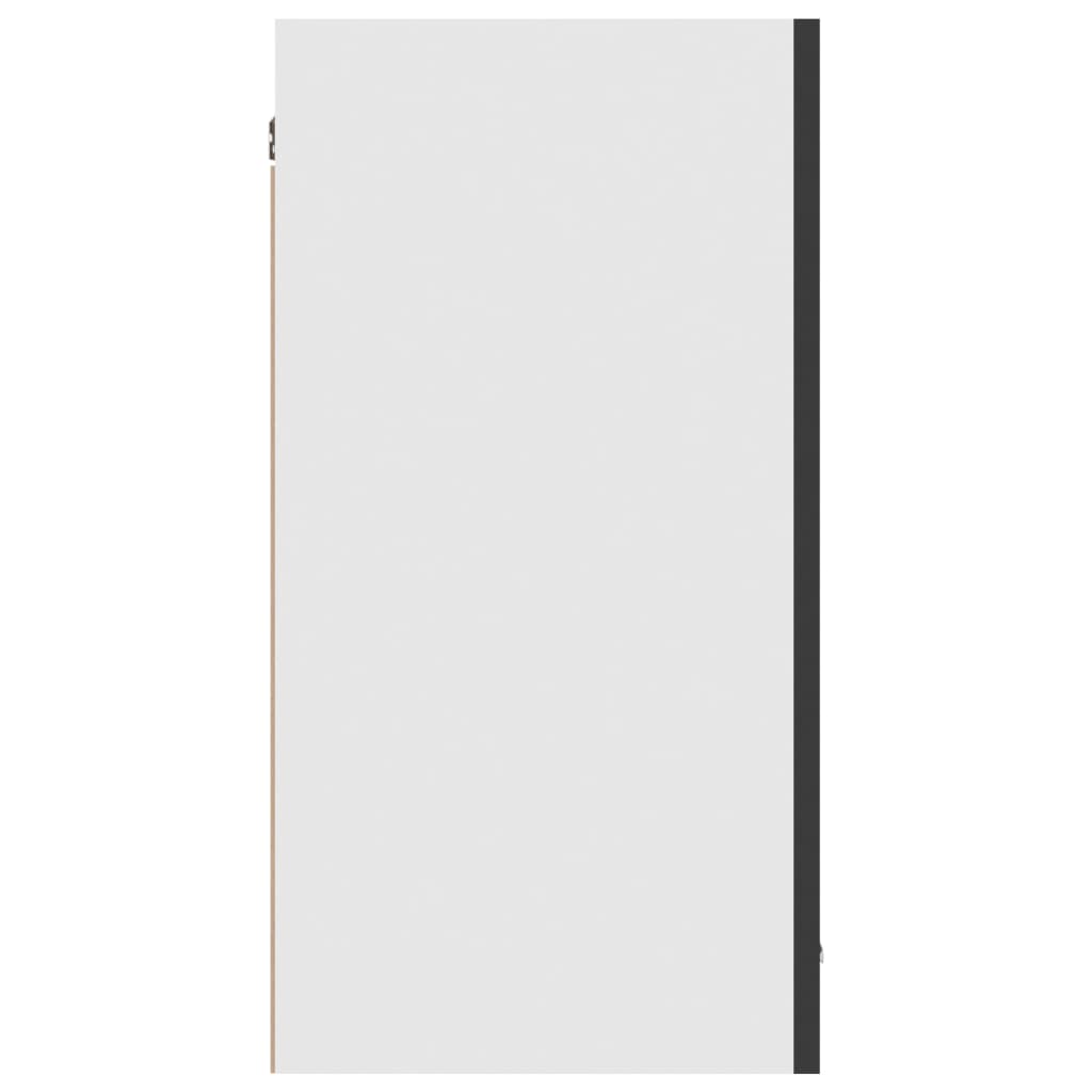 Berkfield Hanging Cabinet High Gloss Black 80x31x60 cm Engineered Wood