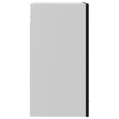 Berkfield Hanging Glass Cabinet High Gloss Black 40x31x60 cm Engineered Wood