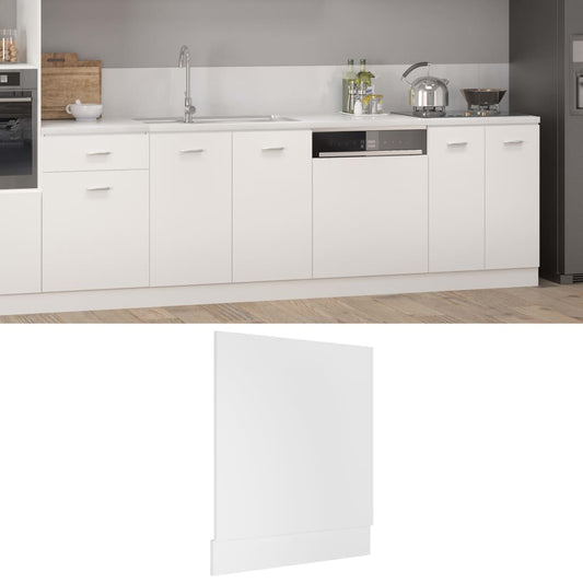 Berkfield Dishwasher Panel White 59.5x3x67 cm Engineered Wood