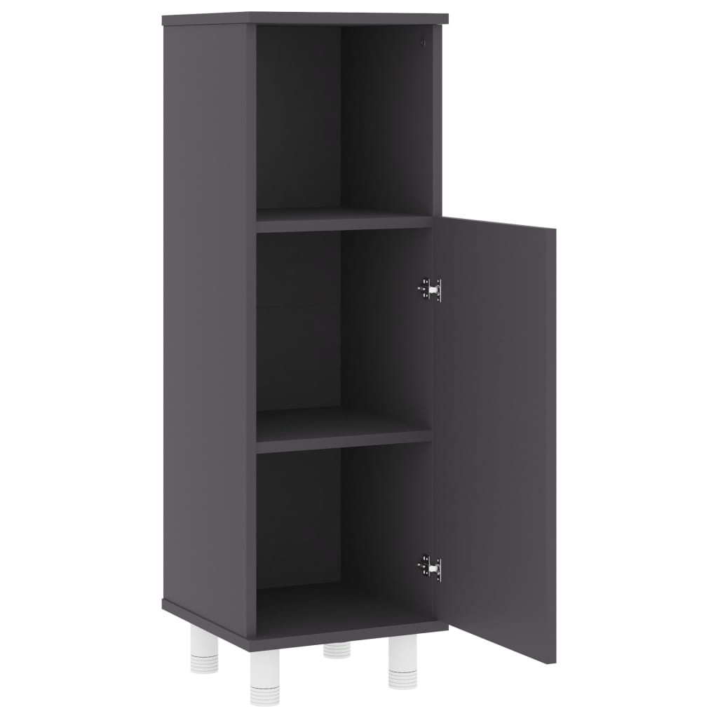 Berkfield Bathroom Cabinet Grey 30x30x95 cm Engineered Wood