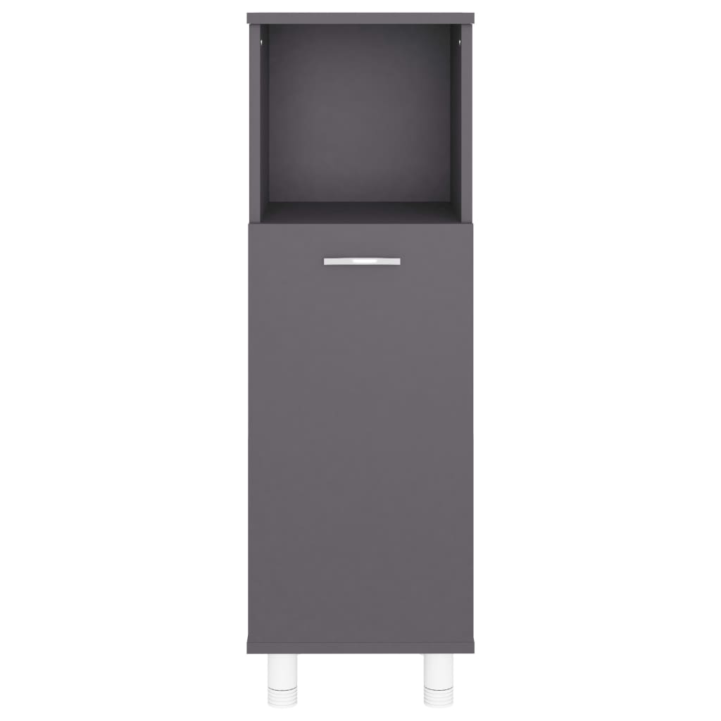 Berkfield Bathroom Cabinet Grey 30x30x95 cm Engineered Wood