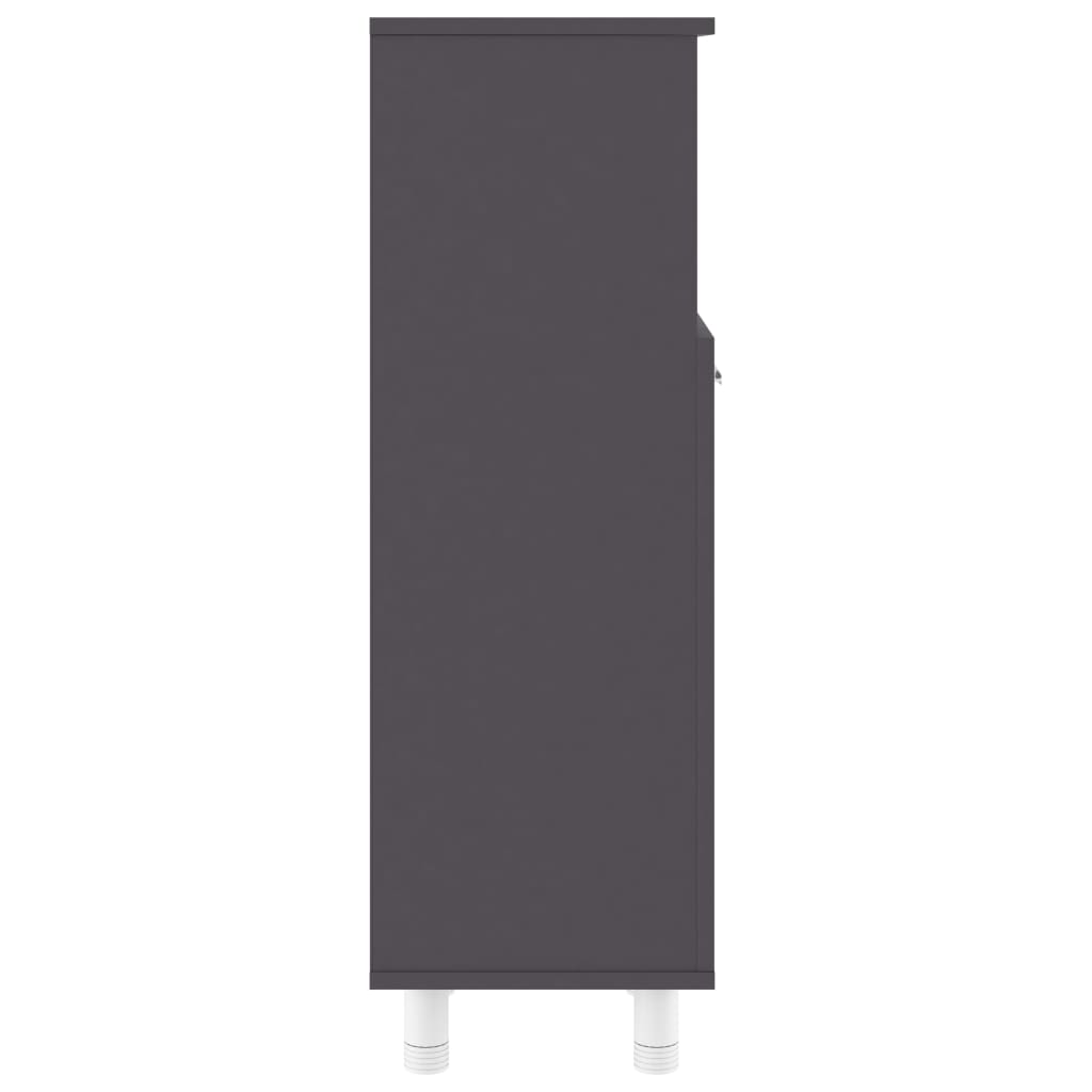 Berkfield Bathroom Cabinet Grey 30x30x95 cm Engineered Wood