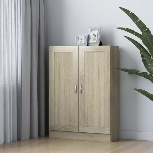 Berkfield Book Cabinet Sonoma Oak 82.5x30.5x115 cm Engineered Wood