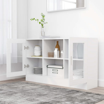Berkfield Vitrine Cabinet White 120x30.5x70 cm Engineered Wood