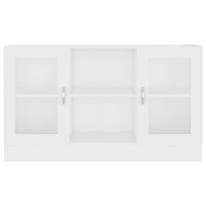 Berkfield Vitrine Cabinet White 120x30.5x70 cm Engineered Wood