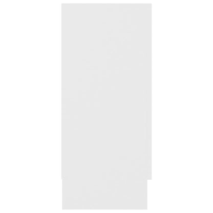 Berkfield Vitrine Cabinet White 120x30.5x70 cm Engineered Wood